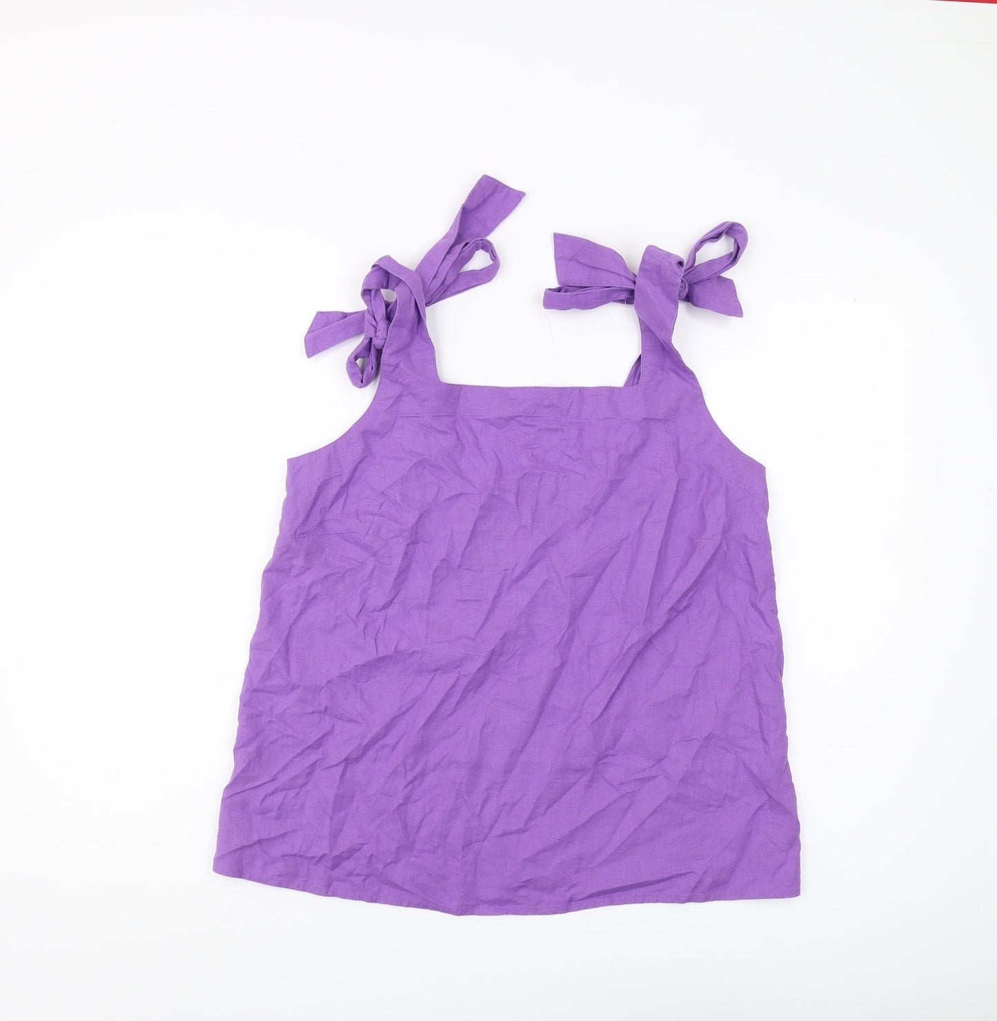 Marks and Spencer Women's Purple Camisole Tank Top Size 12