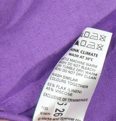 Marks and Spencer Women's Purple Camisole Tank Top Size 12