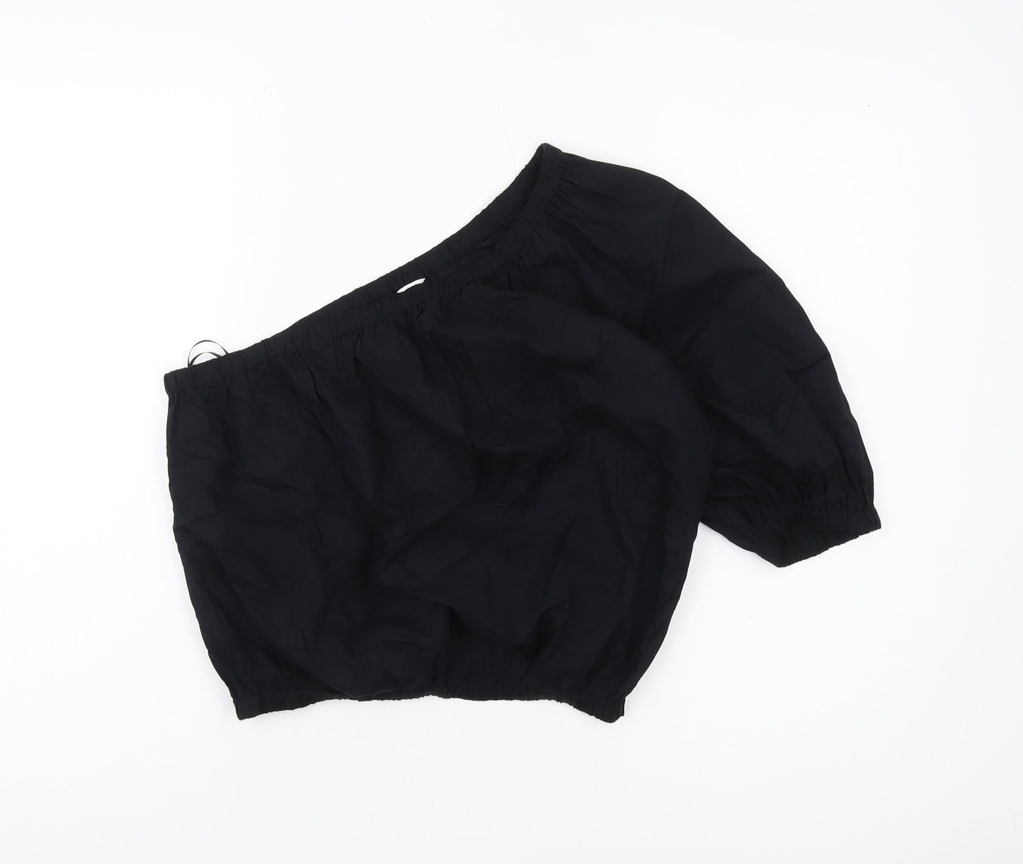 Marks and Spencer Women's Black One-Shoulder Blouse Size 10