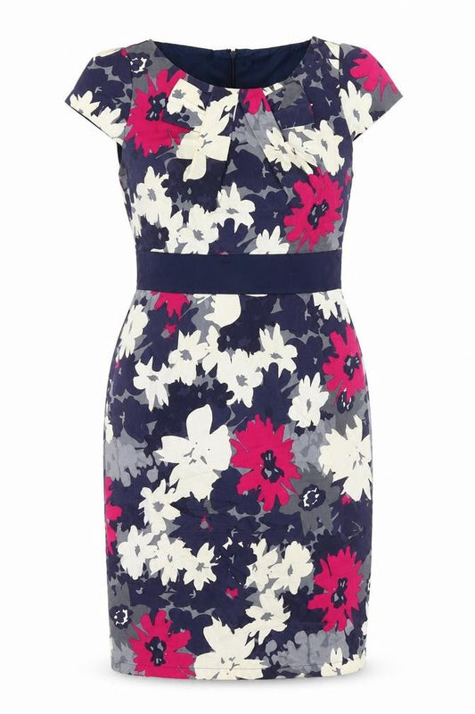 Marks & Spencer Women's Multicoloured Floral Sheath Dress