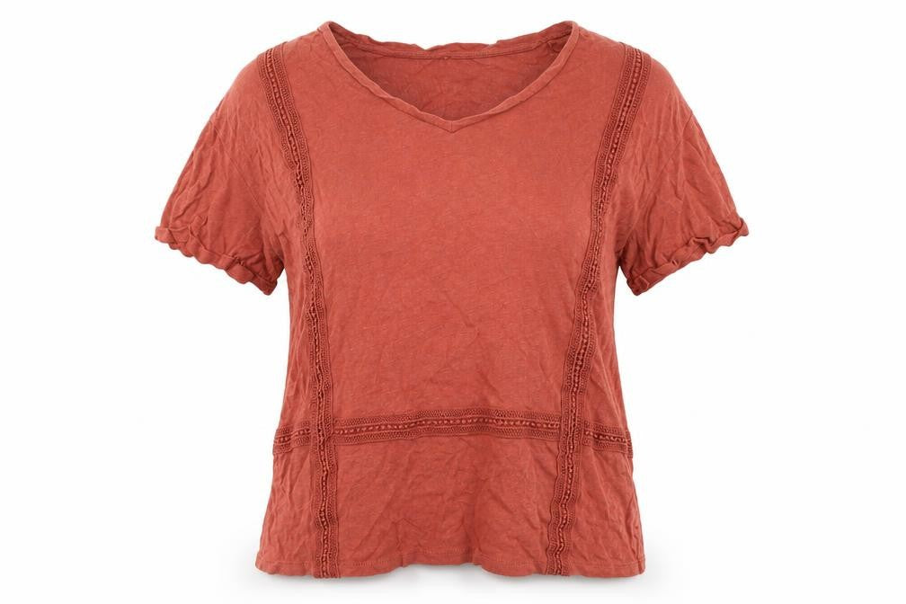 Long Tall Sally Women's Red Basic T-Shirt, Size M