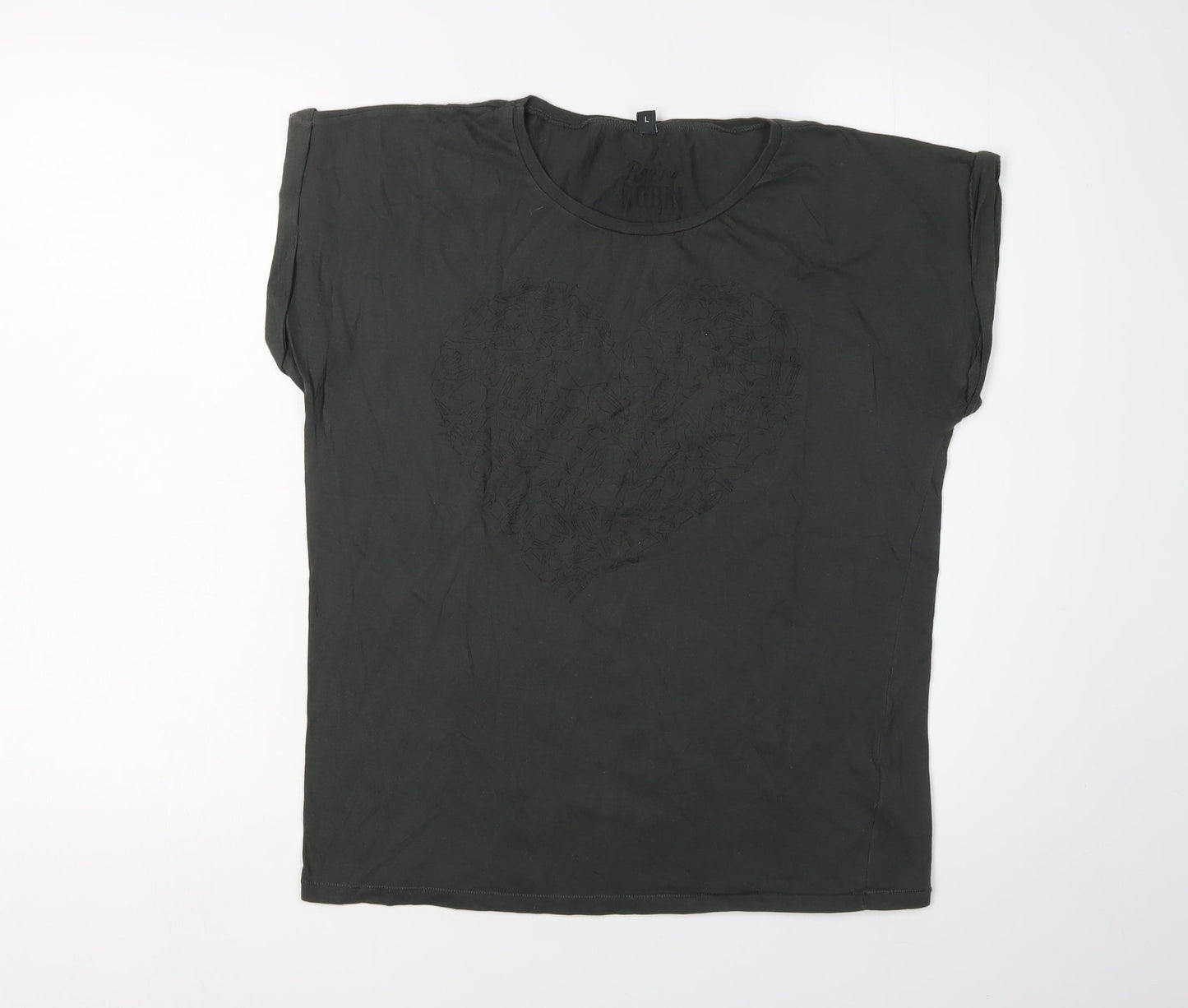 Roger Robin Black Unisex L Basic T-Shirt