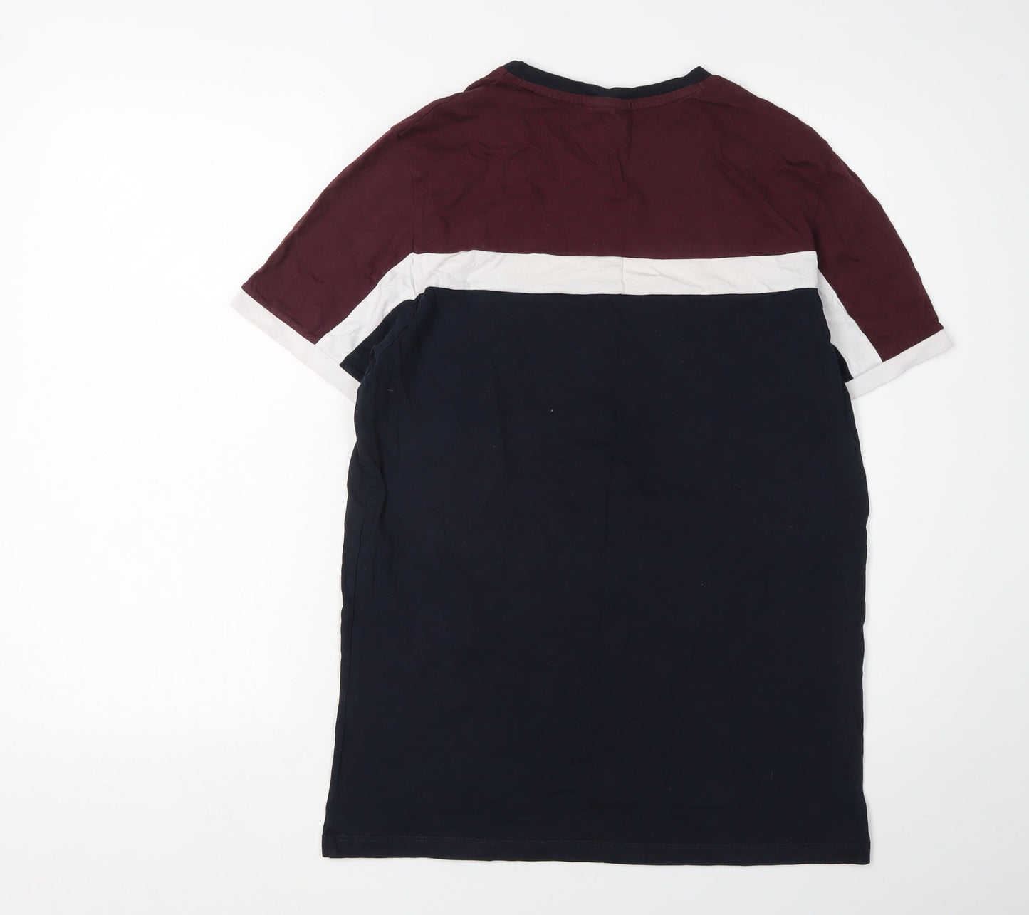 ASOS DESIGN Men's Colourblock T-Shirt, Size M, Multicoloured