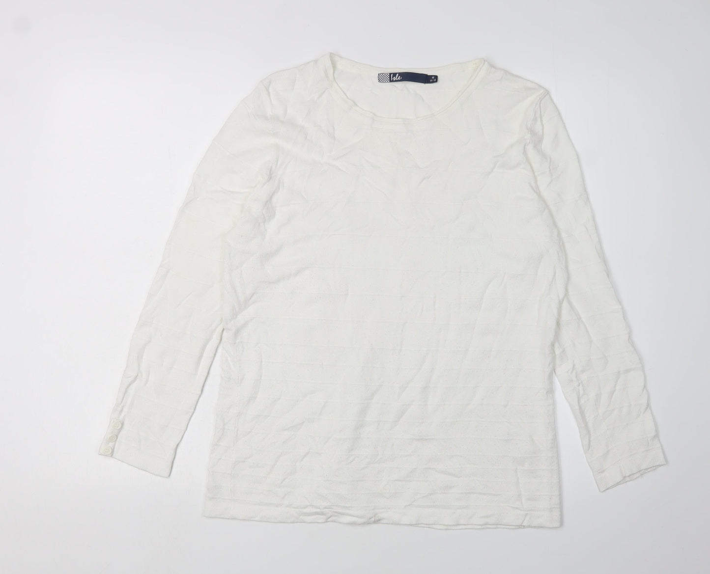Isle Women's White Pullover Jumper M