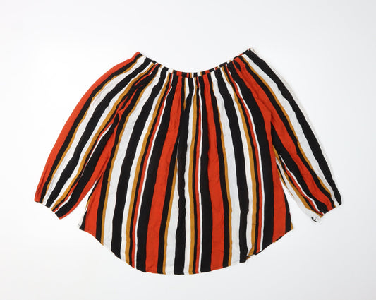 Select Women's Multicoloured Off the Shoulder Blouse