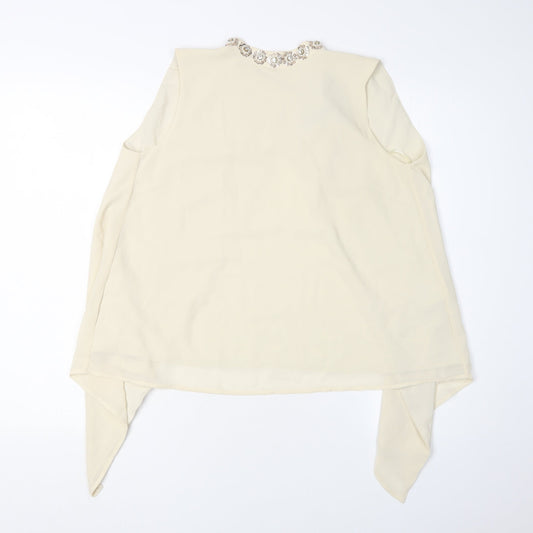 Marks and Spencer Women Beige Sleeveless Top, Size 8