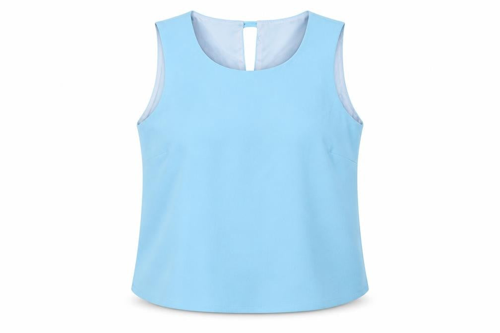 Libra Women's Blue Tank Top Size 12 Scoop Neck