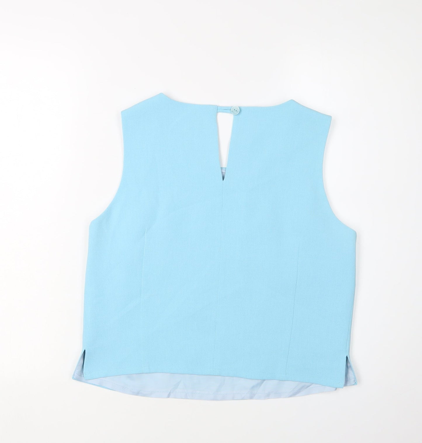 Libra Women's Blue Tank Top Size 12 Scoop Neck
