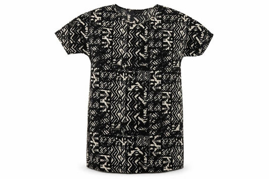 VILA Women's Black Geometric Shift Dress M