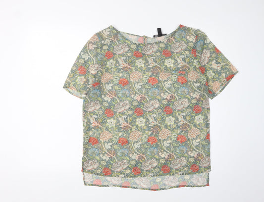 MNG Collection Women's Floral Blouse, Size 12, Multicoloured
