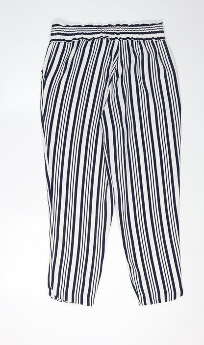 Zara Women's Multicoloured Cropped Trousers, Medium