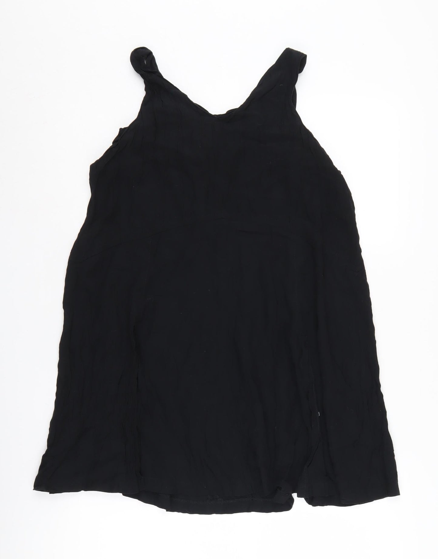 Warehouse Women's Black Tank Top Size 12 Viscose Sleeveless