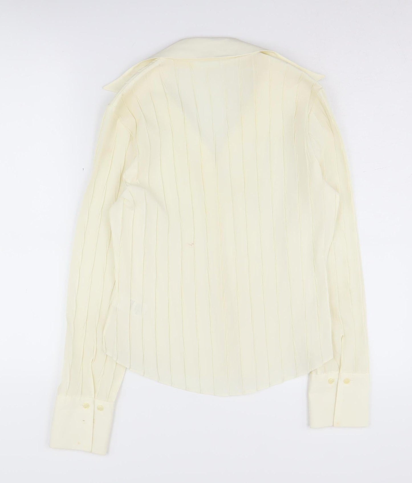Marks & Spencer Women's Ivory Button-Up Shirt Size 12