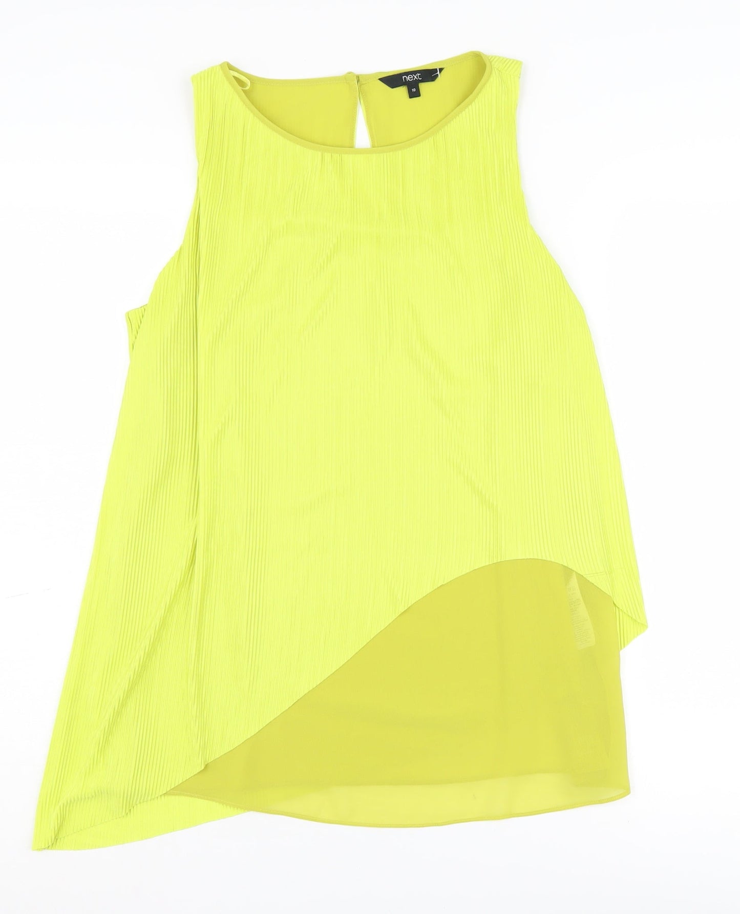 Next Women's Yellow Blouse, Size 10, Round Neck