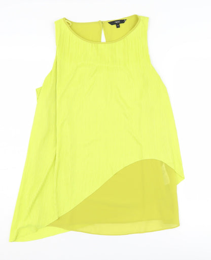 Next Women's Yellow Blouse, Size 10, Round Neck