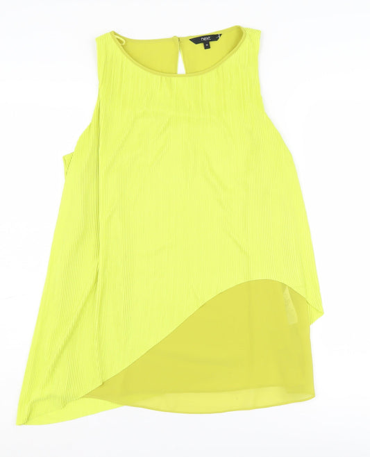Next Women's Yellow Blouse, Size 10, Round Neck