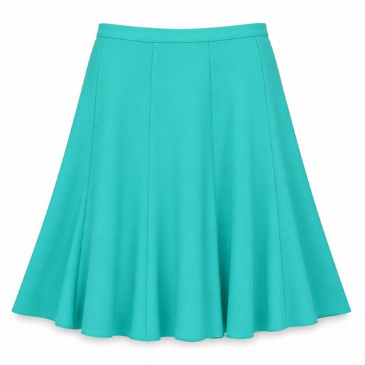 St Michael Women's Green A-Line Long Skirt Size 18