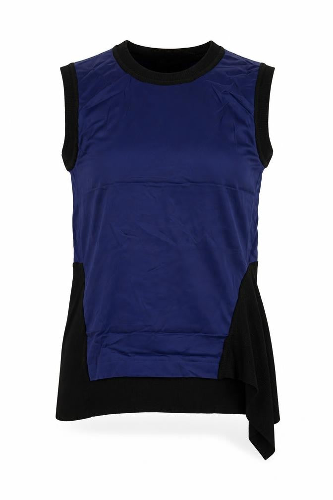 DKNY Women's Blue Sleeveless Blouse Size S