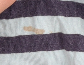 Ken Women's Blue Striped T-Shirt, Size M, Scoop Neck