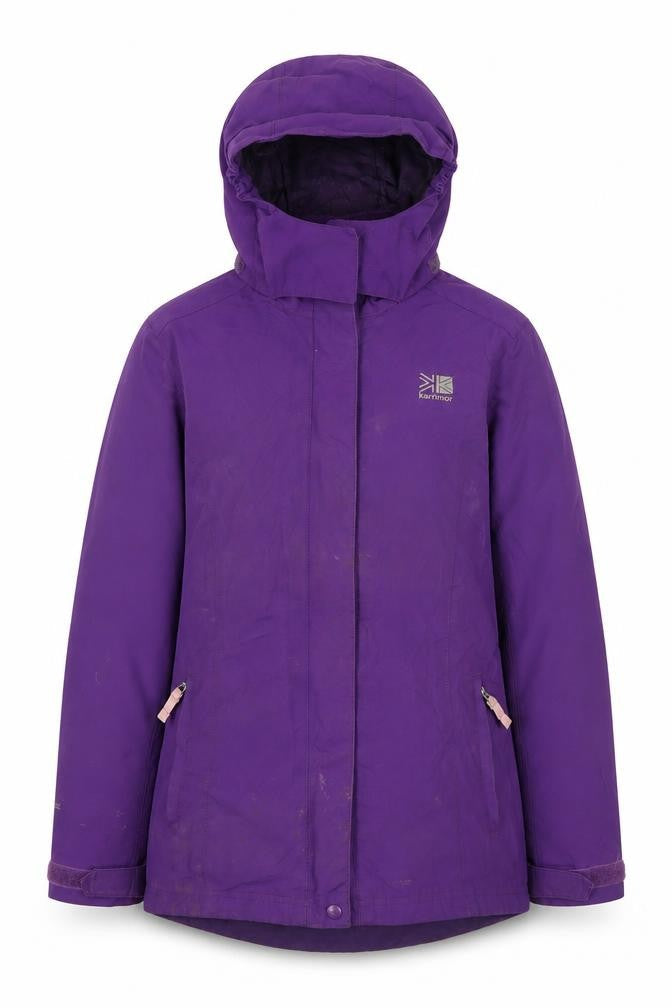 Karrimor Unisex Kids Purple Waterproof Parka Coat 11-12 Years