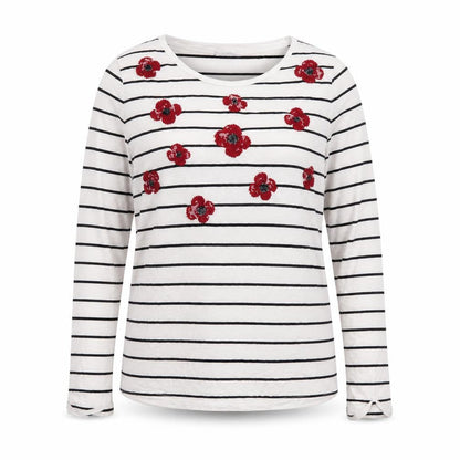 Marks & Spencer Women White Embroidered Pullover 16