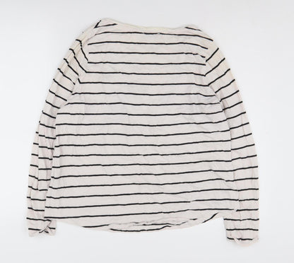 Marks & Spencer Women White Embroidered Pullover 16