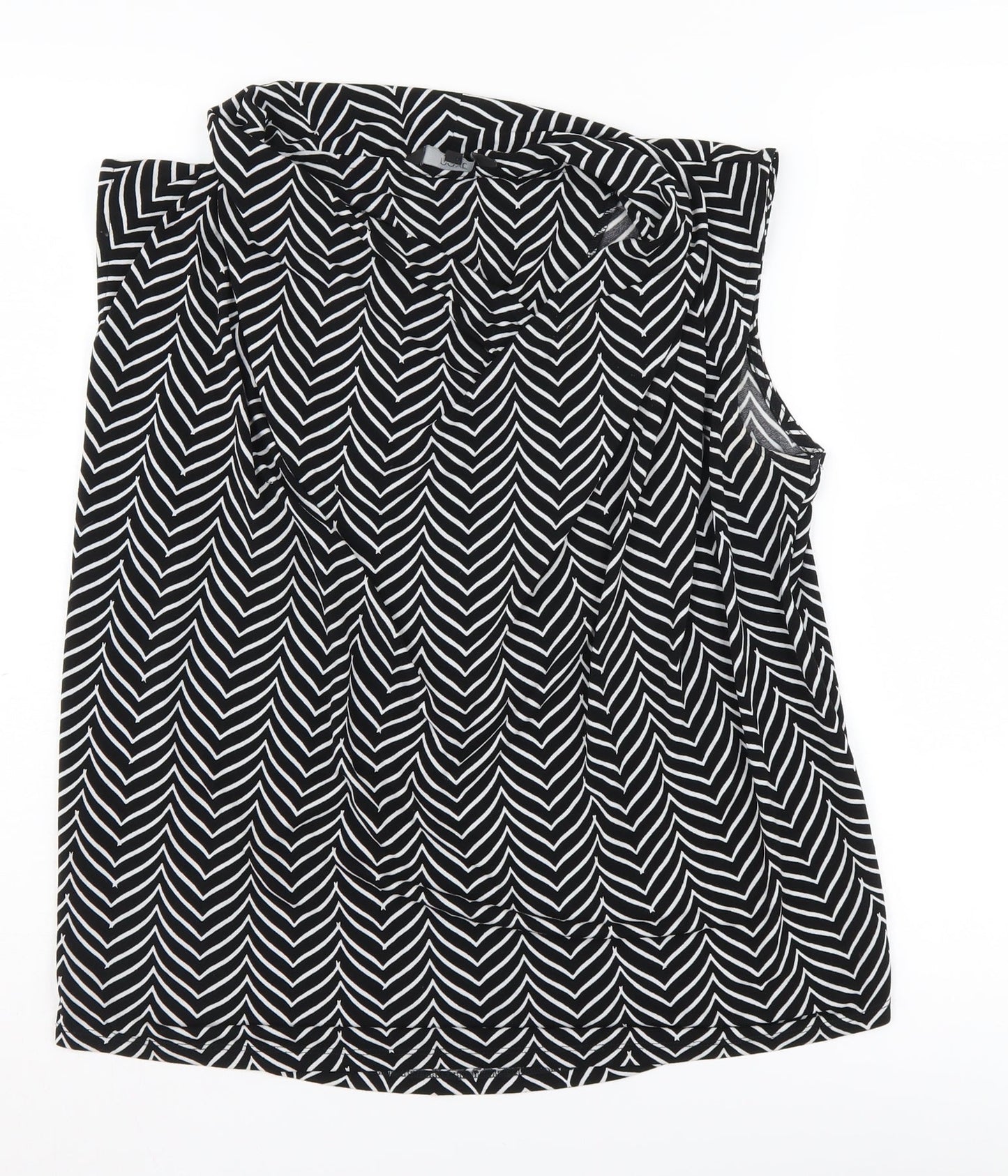 Next Women's Black Sleeveless Cowl Neck Blouse