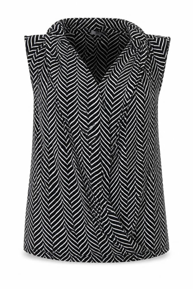 Next Women's Black Sleeveless Cowl Neck Blouse