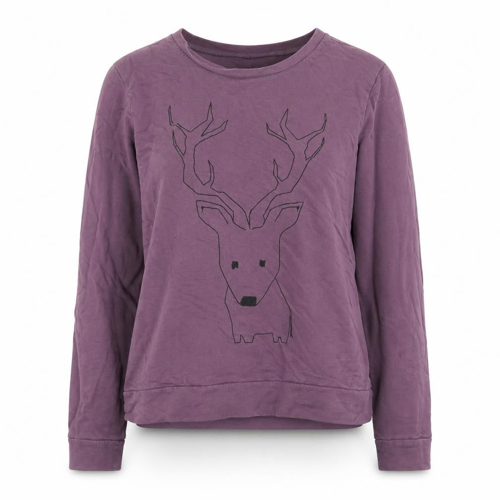 ASOS Women's Purple Cotton Pullover Sweatshirt UK 10