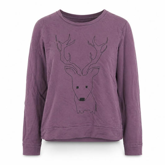 ASOS Women's Purple Cotton Pullover Sweatshirt UK 10