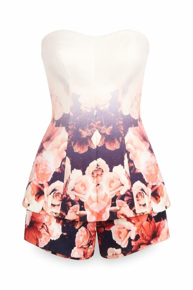 findersKEEPERS Women's Multicoloured Floral Playsuit XS