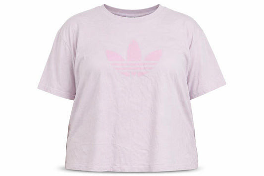 Adidas Women's Pink T-Shirt Crew Neck Regular Fit