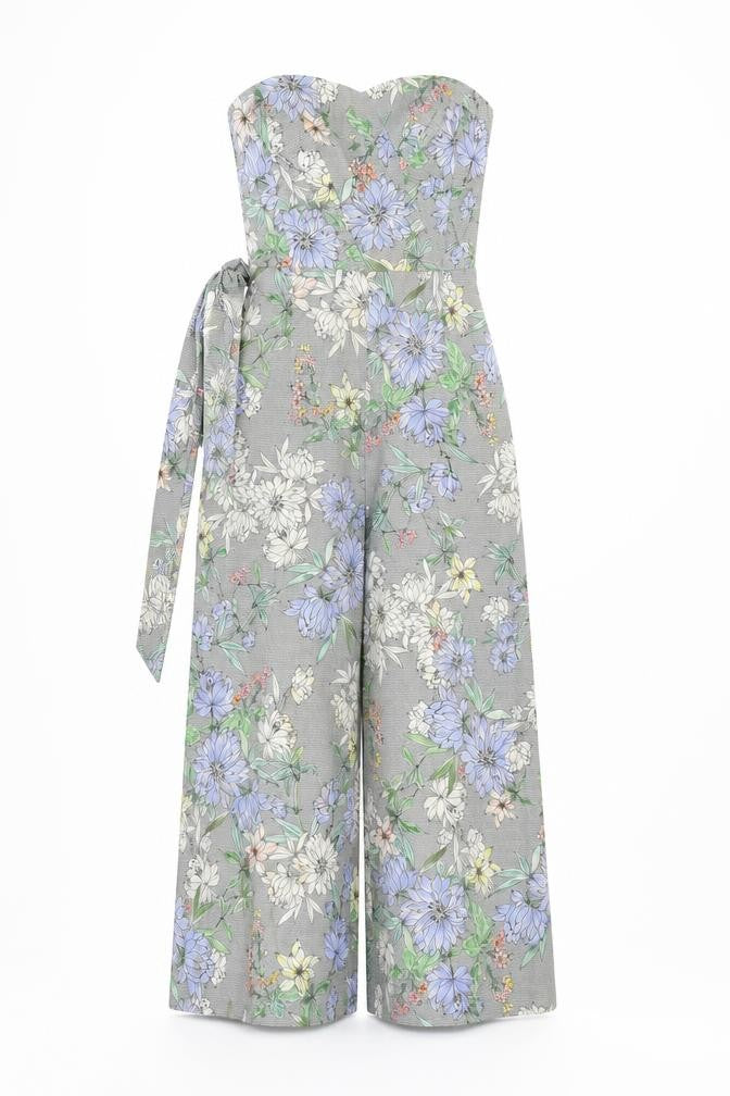 H&M Women's Multicoloured Floral Jumpsuit Size 4