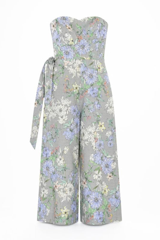 H&M Women's Multicoloured Floral Jumpsuit Size 4