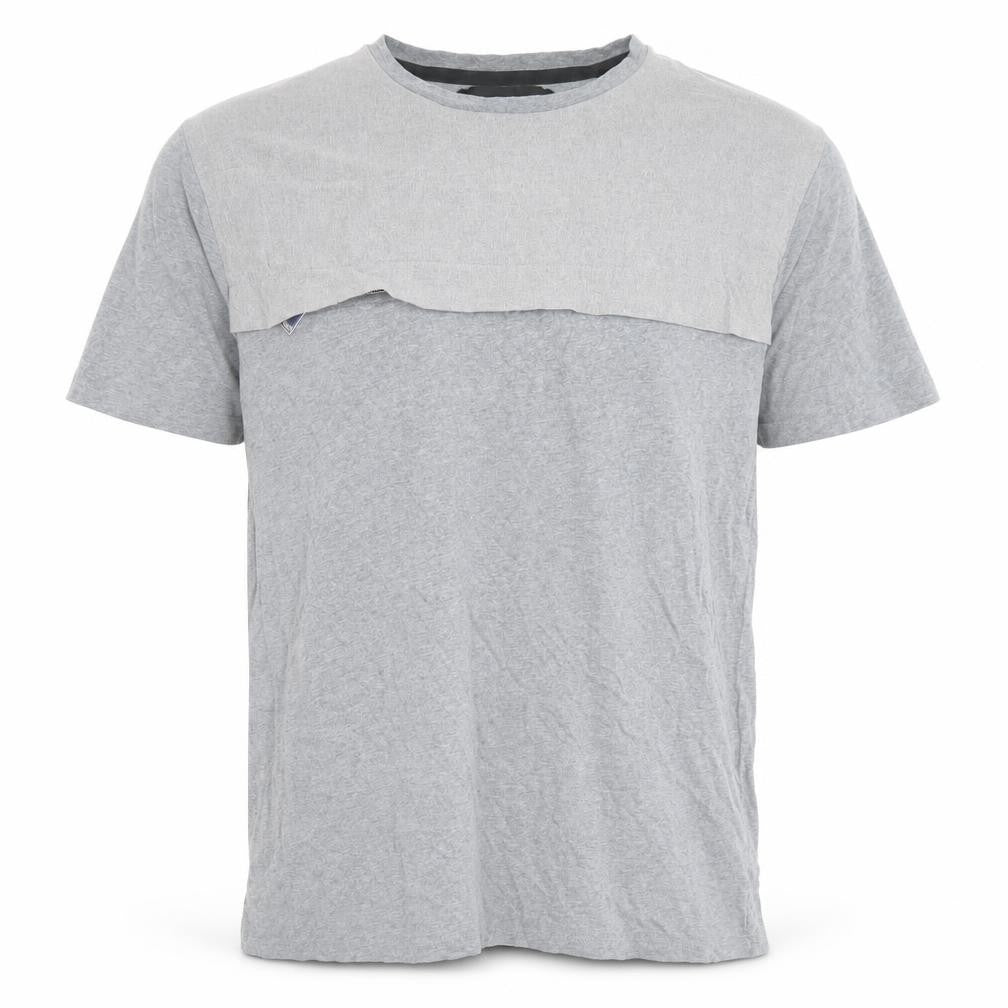 Blood Brother Men's Grey Cotton T-Shirt, Large, Crew Neck