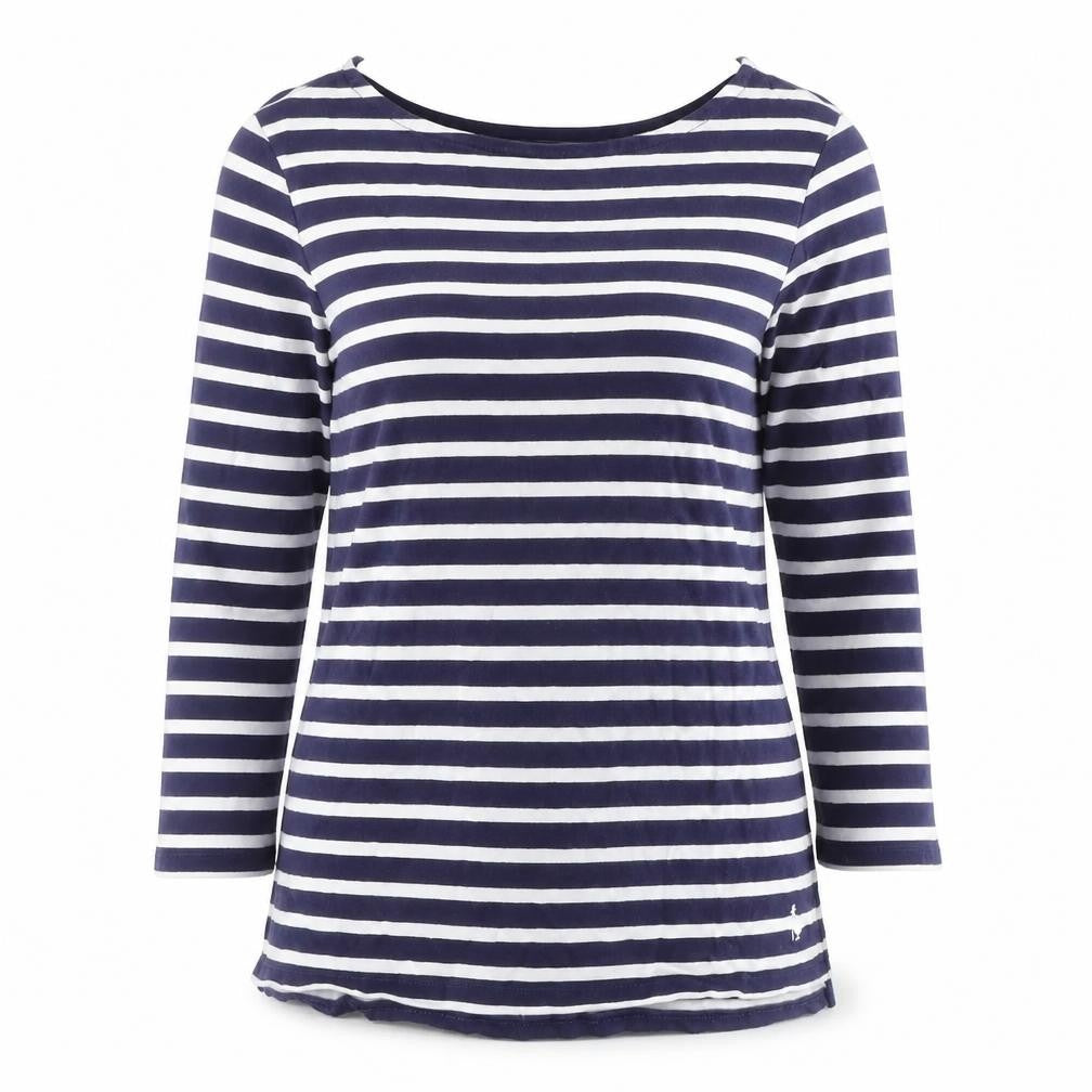 Jack Wills Women's Blue Striped T-Shirt Size 6