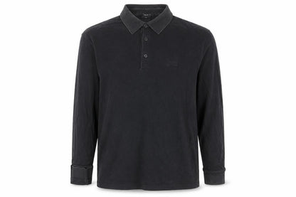 Hugo Boss Men's Black XL Collared Pullover Jumper