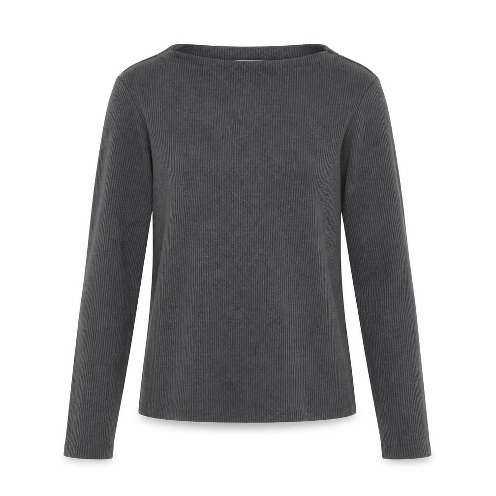 MNG Women's Grey Boat Neck Jumper Size M