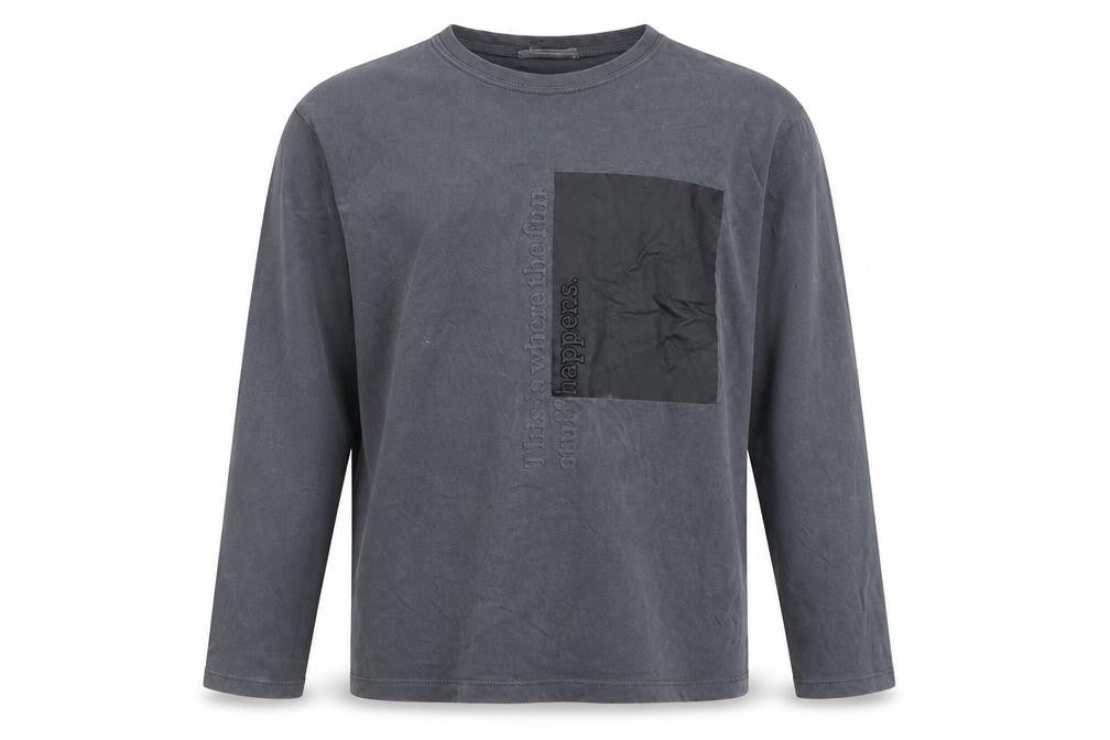 Zara Boys Grey Long Sleeve Basic T-Shirt 11-12 Years