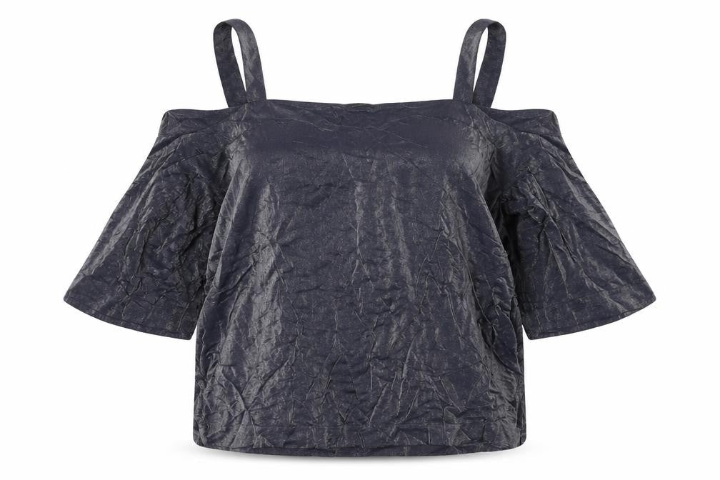 Next Women's Grey Off Shoulder Top, Size 18