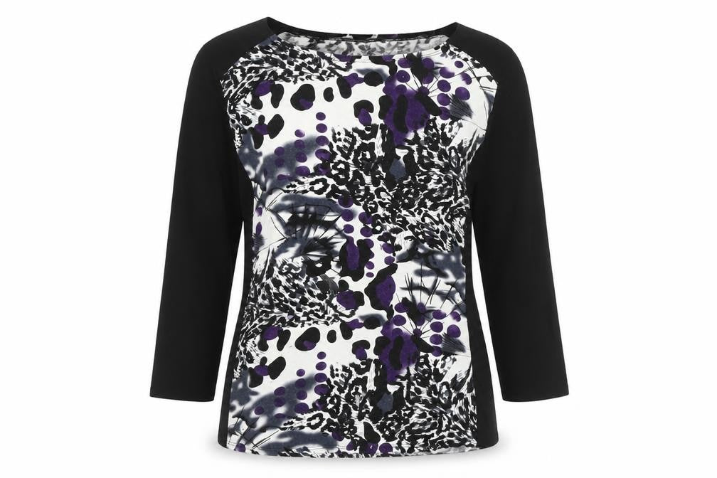 Saloos Women's Multicoloured Animal Print Top
