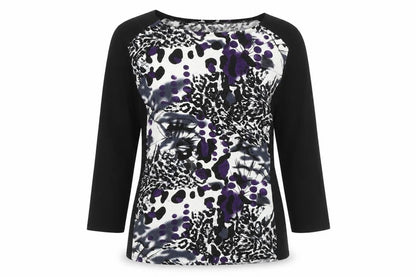 Saloos Women's Multicoloured Animal Print Top