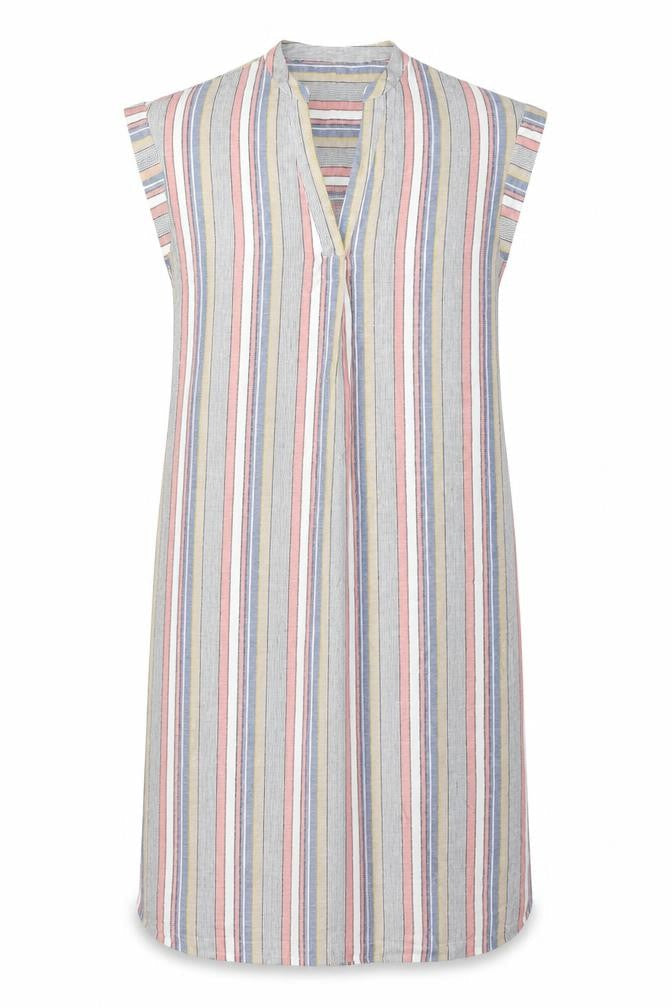 Jones New York Women's Multicoloured Striped Shift Dress