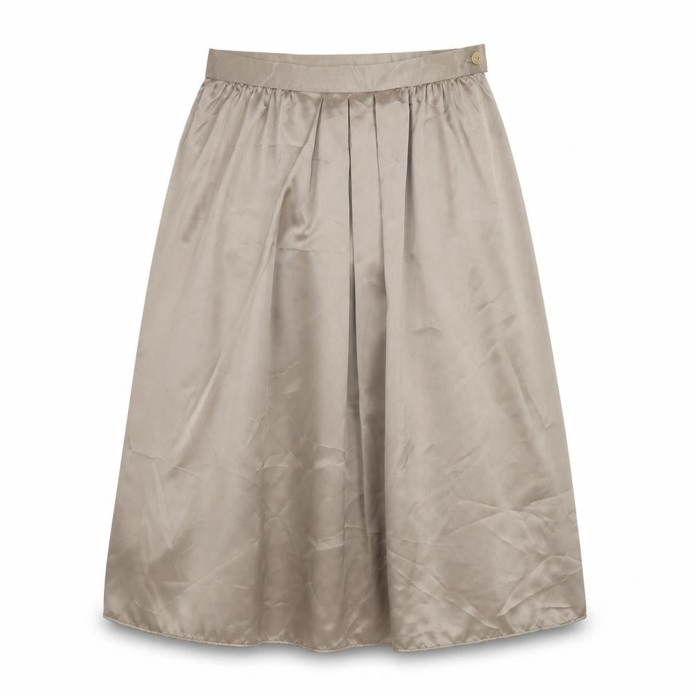 St Michael Beige Women's Skirt Size 12 Knee Length