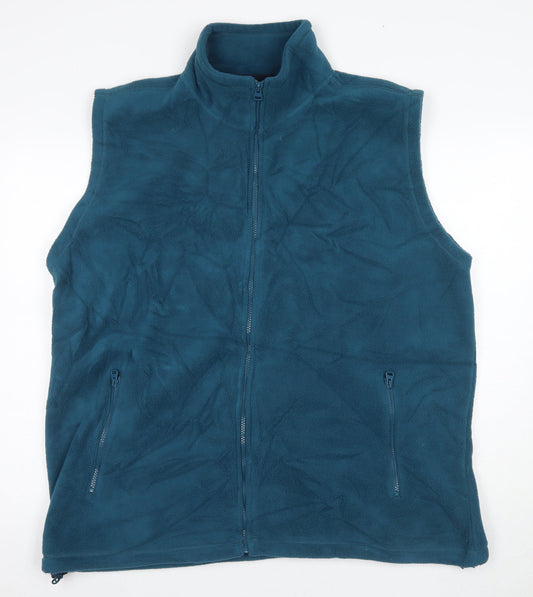 One Valley Men's Blue Fleece Waistcoat XL Casual Wear