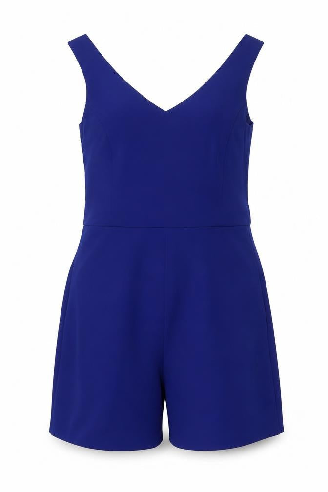 Zara Women's Blue Sleeveless Jumpsuit Size 12
