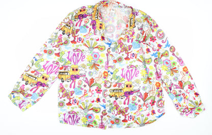 Smiffys Women's Multicoloured XL Retro Blouse