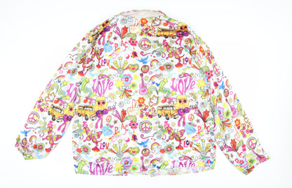 Smiffys Women's Multicoloured XL Retro Blouse