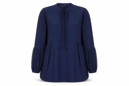 Whistles Women's Blue Tunic Blouse Size 8