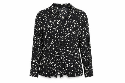 Sonder Studio Women’s Black Animal Print Blouse, Size 16